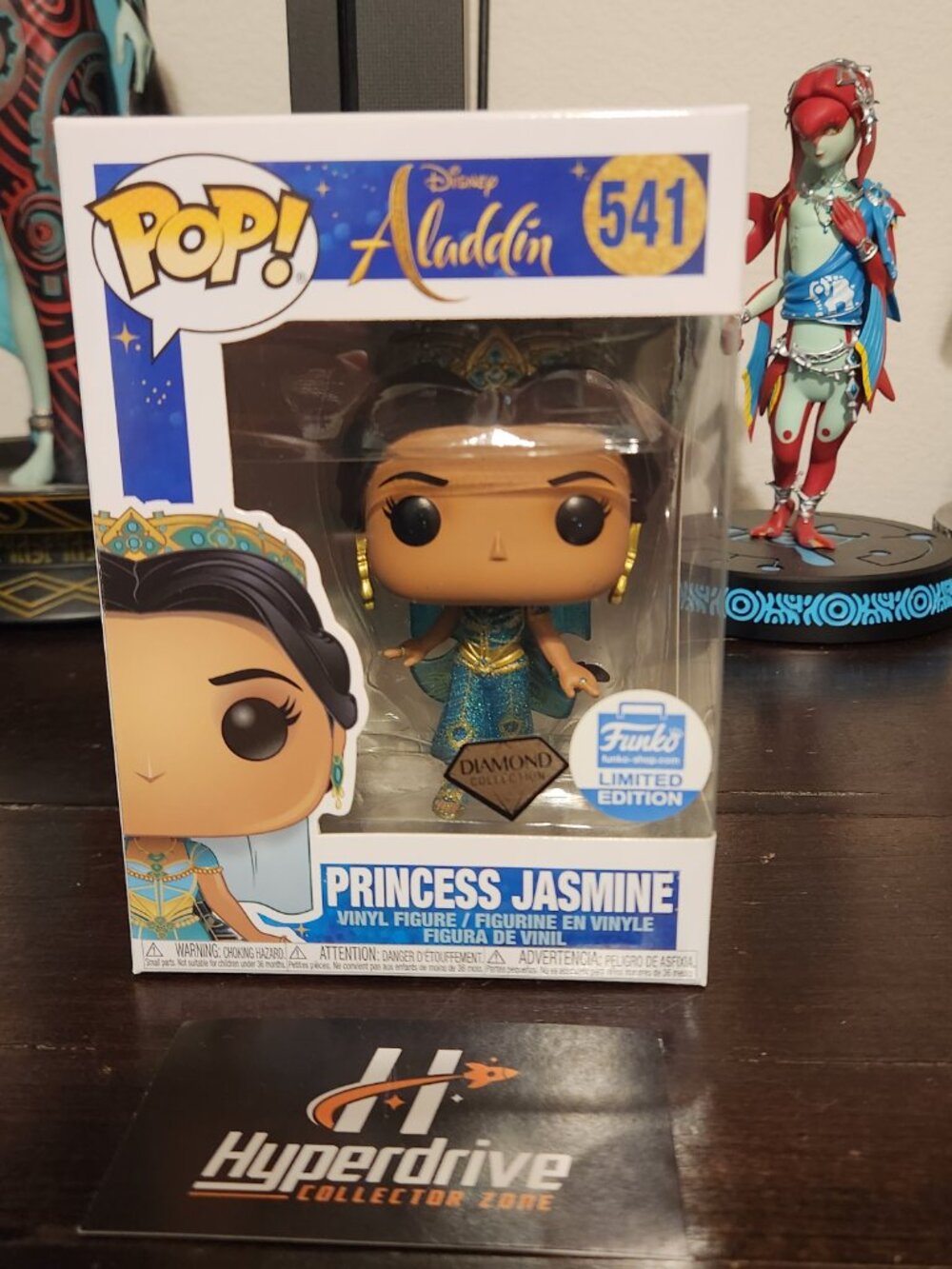 Disney's Aladdin Princess Jasmine Funko Pop! Vinyl Figure #541 Diamond Exclusive
